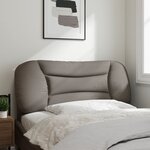 vidaXL Coussin de tête de lit Hvar taupe 100 cm tissu