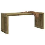 vidaXL Banc de jardin extensible 212 5x40 5x45 cm bois de pin imprégné