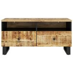 vidaXL Table basse 80x54x40 cm Bois de manguier solide et d'ingénierie