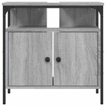 vidaXL Armoire lavabo de salle de bain sonoma gris 60x30x60 cm