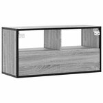 vidaXL Meuble TV sonoma gris 80x31x39 5 cm bois d'ingénierie et métal