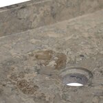 vidaXL Lavabo Gris 40x40x10 cm Marbre
