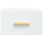 vidaXL Tables de chevet murales 2 Pièces blanc 35x35x20 cm
