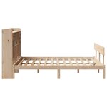vidaXL Lit bibliothèque sans matelas 140x190 cm bois de pin massif
