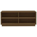 vidaXL Armoire à chaussures Marron miel 110x34x45cm Bois de pin massif