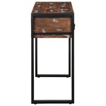 vidaXL Table console multicolore 100x35x75 cm bois massif récupération