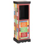vidaXL Commode Multicolore 30 x 30 x 90 cm Bois de manguier massif