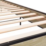 vidaXL Cadre de lit sans matelas chêne sonoma 90x190 cm