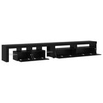 vidaXL Meubles TV 3 Pièces Chêne noir 290 x 36 5 x 40 cm