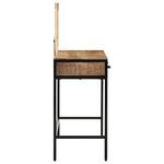 vidaXL Table de Toilette avec tiroir Marron 100 x 40 x 120 cm