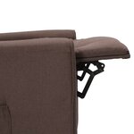 Vidaxl fauteuil de massage taupe tissu