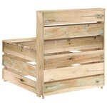 vidaXL Canapé palette de milieu de jardin bois de pin imprégné