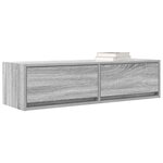 vidaXL Meuble TV Sonoma gris 100 x 31 x 25.5 cm Bois d'ingénierie