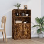 vidaXL Buffet haut chêne fumé 60x35 5x103 5 cm bois d'ingénierie