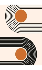 Tapis de salon SEVENTIES 120 x 180 cm - Beige