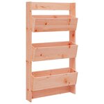 vidaXL Jardinière murale 3 niveaux 60x18 5x110 cm bois douglas massif