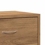 vidaXL Tables de chevet 2 Pièces chêne artisanal bois d'ingénierie