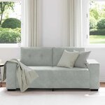 vidaXL Canapé causeuse gris clair 180x77x82 cm velours