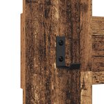 vidaXL Porte-manteau mural avec stockage Vieux bois 65 x 3 x 100 cm