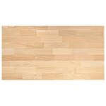 vidaXL Plan de travail de cuisine bois de chêne massif rectangulaire