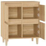 vidaXL Buffet Chêne sonoma 60x35x70 cm Bois d'ingénierie