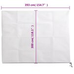 vidaXL Housse de protection pour plantes avec fermeture éclair 70 g/m²
