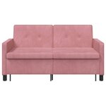 vidaXL Canapé-Lit Rose Tissu
