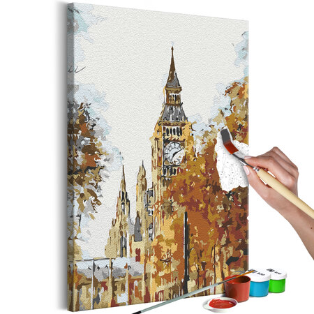Tableau à peindre par soi-même - autumn in london l x h en cm 40x60