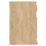 vidaXL Bureau avec tiroir chêne sonoma 115x50x75 cm bois d'ingénierie