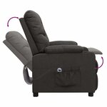 vidaXL Fauteuil Taupe Tissu
