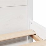 vidaXL Cadre de lit sans matelas blanc 180x200 cm bois massif de pin