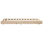 vidaXL cadre de lit Naturel Bois de pin 100 x 200 cm