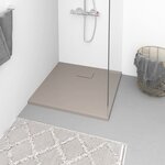 vidaXL Receveur de douche SMC Marron 90x90 cm