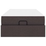 vidaXL Cadre de lit avec matelas avec matelas 2 Pièces Tan tissu