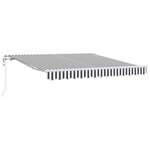 vidaXL Auvent rétractable automatique anthracite et blanc 300x250 cm
