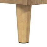 vidaXL Cabinet de chevet chêne artisanal 60 x 44.5 x 45 cm
