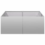 vidaXL Jardinière 100x100x40 cm acier galvanisé