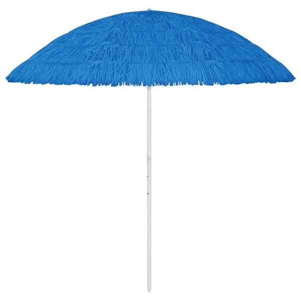 vidaXL Parasol de plage Hawaii bleu 300 cm