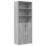vidaXL Buffet haut sonoma gris 70x42 5x185 cm bois d'ingénierie