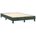 vidaXL Sommier à lattes de lit avec matelas LED Vert foncé 120x200 cm