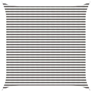 vidaXL Voile d'ombre Gris clair et blanc 4 x 4 m HDPE