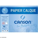 CANSON Papier calque satin, format A4, 70 g/m2 ,3148950135445