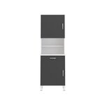 ECO Buffet de cuisine L 60 cm - Gris et blanc mat