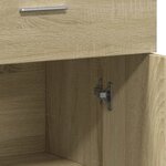 vidaXL Buffets 2 Pièces chêne sonoma 60x30x84 cm bois d'ingénierie