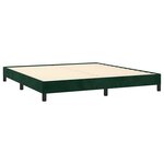 vidaXL Cadre de lit sans matelas vert foncé 160x200 cm velours