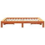 vidaXL Cadre de lit sans matelas cire marron 140x190cm bois pin massif