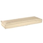 vidaXL Coussin pour banc de palette Beige 120 x 40 x 8 cm Tissu Oxford