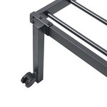 vidaXL Cadre de lit sans matelas pliable noir 90x190 cm acier