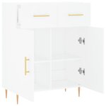 vidaXL Buffet blanc 69 5x34x90 cm bois d'ingénierie