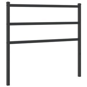vidaXL Tête de lit de remplacement métal noir 107 cm